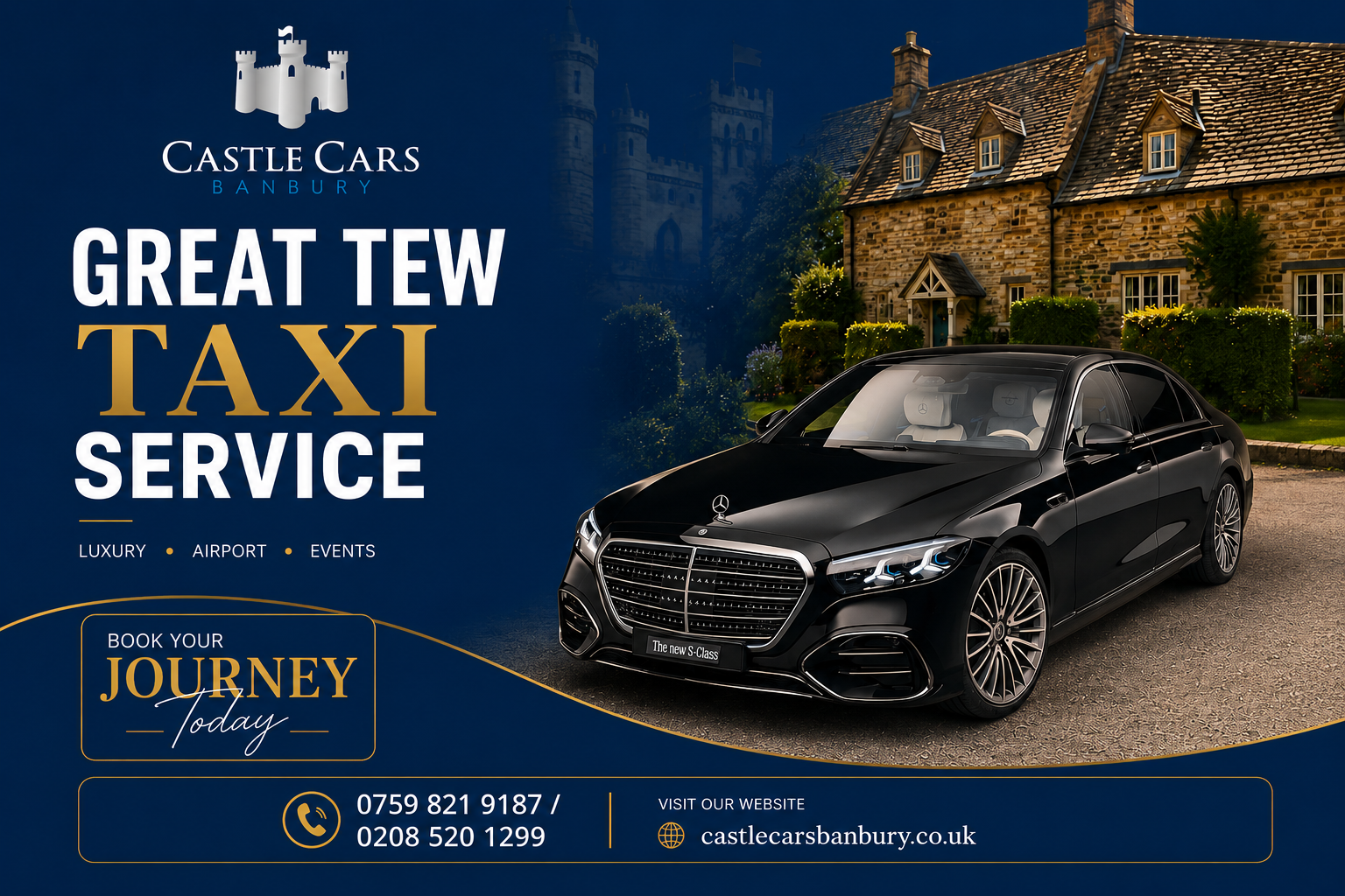Great Tew Taxi Service with Castle Cars
